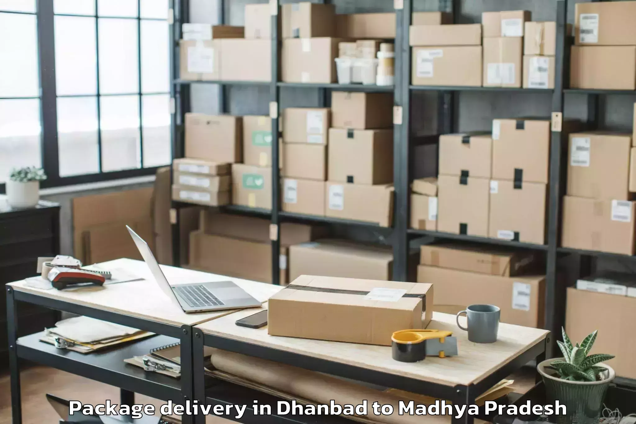 Reliable Dhanbad to Maksi Package Delivery